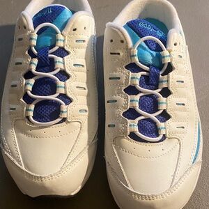 Easy Spirit White and Blue Women's Sneakers